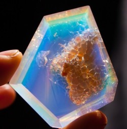 bijoux-et-mineraux:  Contra Luz Opal with