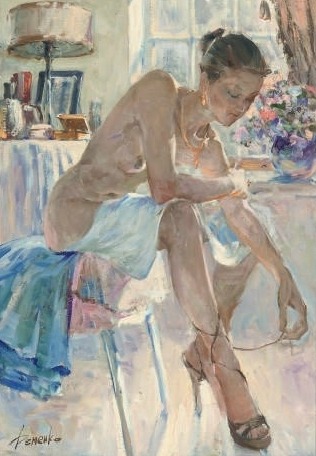 artbeautypaintings:  Strappy shoes - Anatoly Demenko 