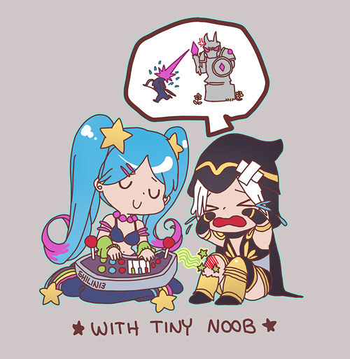 okolnir:  my gf kristen’s been babysitting me because im a giant tiny noob 