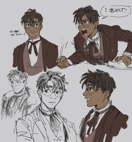 Redesign of one of my long-time oc’s, Mika. He’s a law student now, working part time at the local f