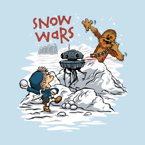 pixalry:  Calvin & Hobbes Star Wars - Created by David Kopet    All designs on sale at David’s TeePublic Shop as T-shirts, prints, and cases, starting at ฝ.   Check out more of our favorite designs on sale at the Pixalry Merch Store.    