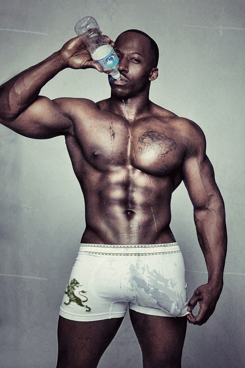 blackgayporn:  #SeriouslySexySundays no dicks out allowed but wet, hard, big black