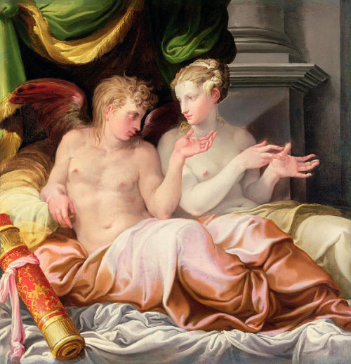 lifepornography:Niccolò dell'Abate(c. 1509-1571)Eros and Psyche