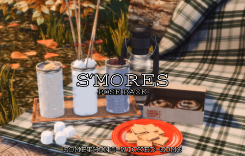 Something Wicked Sims  - S’mores PosesSimblreen gift #2 is an add-on to the first treat. Get the who