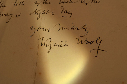 benkiemphoto:Assorted letters from Virginia Woolf at the Smith College Rare Book Room