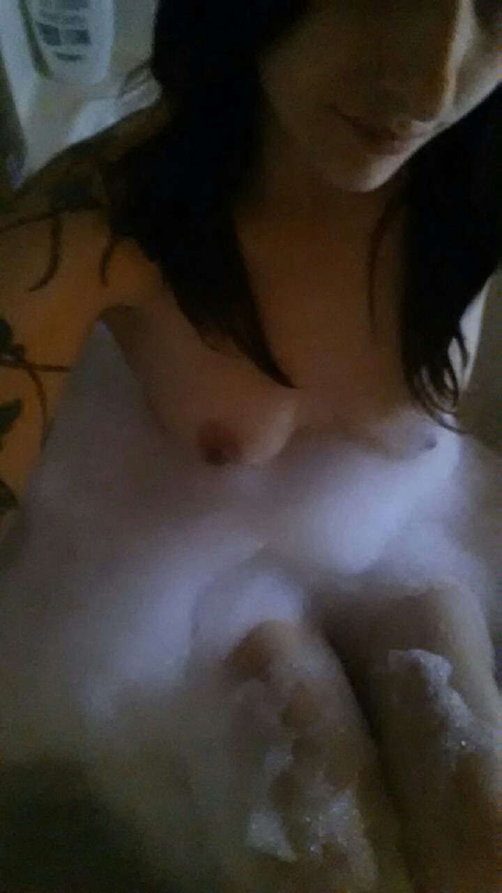 Another picture of me! I was having a little fun while taking a bubble bath! Have