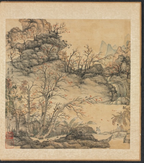 Paintings after Ancient Masters: Autumn Landscape, Chen Hongshou, 1598-1652, Cleveland Museum of Art
