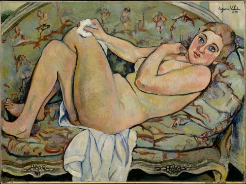 drawpaintprint:   Suzanne Valadon: Reclining Nude (1928)