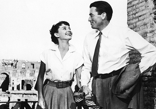 missavagardner:  Audrey Hepburn and Gregory Peck in Roman Holiday, 1953.