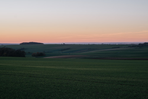 Coucher de soleil, Lignières. 11/2015