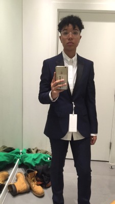 blkbutchprincess:  Tried on some suits today