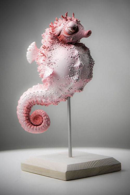 mutantlexi:  archiemcphee:  When we first discovered the work of Kasia and Jacek Anyszkiewicz of KatyushkaDolls they were making awesomely cute and furry spiders. Now they’ve turned their creative attentions to the ocean, creating monstrously cute deep