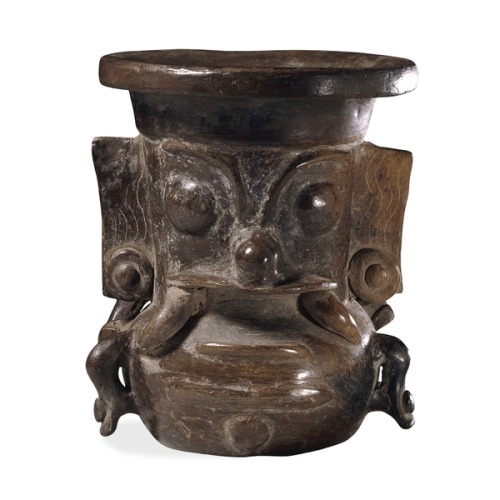 Pottery vessel of the Storm God Teotihuacan, 150 BC - AD 750 From Mexico Ritual water jar The Storm 