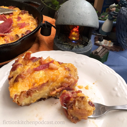 Calcifer Breakfast SkilletMade with bread and cheese, and bacon and eggs, all foods found in both th