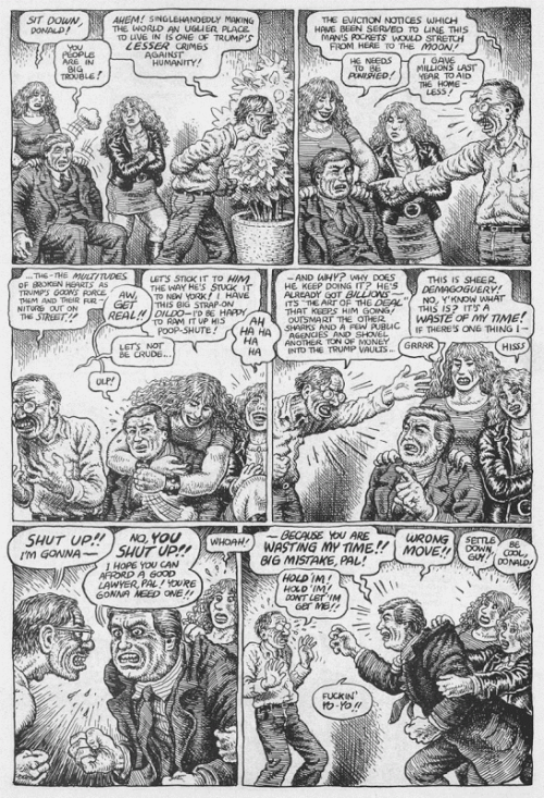 Robert Crumb takes on Donald Trump in 1989!#Robertcrumb #trump#80scomics