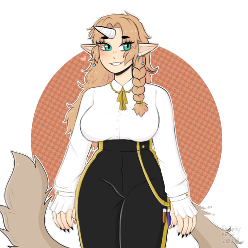 Redrew My Old Oc From 2019,,, I Love Her A Lot,,, Her Name Is Iden And She Loves Her Boyfriend Shay