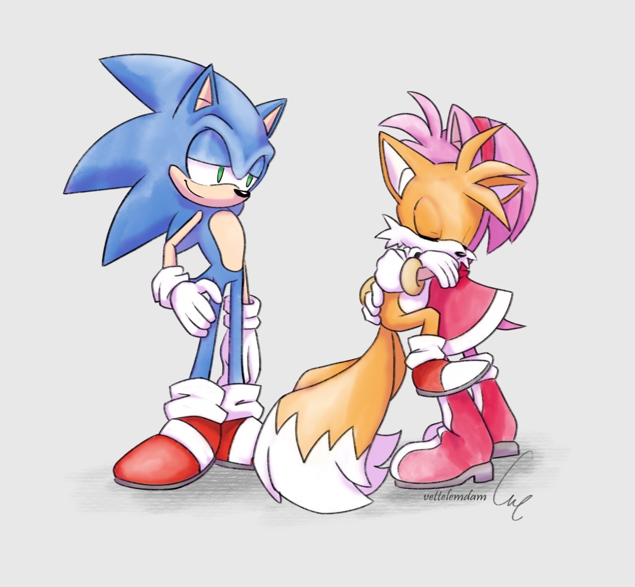 ☃️❄️QKora❄️☃️ on X: Pt. 1 of how Dadnic found baby Tails 💖  #SonicTheHedgehog #sonic #sonicfanart #AmyRose  / X