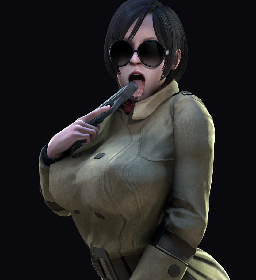 Ada Wong gobbling schlong animation