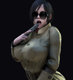 Ada Wong Gobbling Schlong Animation