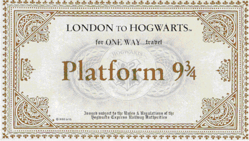 hogwartsfansite: Hogwarts Express leaves at 11 o’clock, don’t forget your ticket.