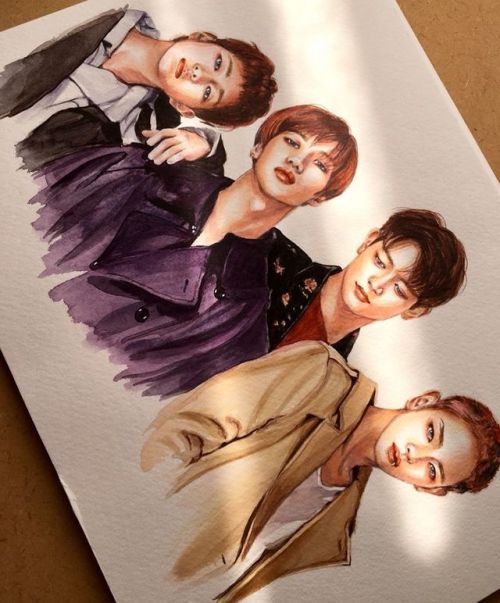 The Story of Light  EP▪️3 . #shineefanart #watercolor www.instagram.com/p/B1S3SM2jIQo/?igshi