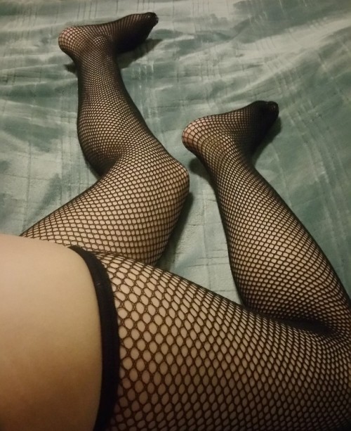Another position with fishnets