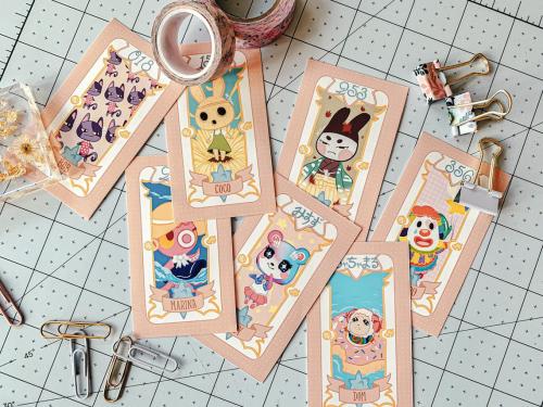 retrogamingblog2:Pastel Animal Crossing Amiibo Cards made by Terryka Mann