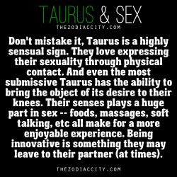 zodiaccity:  Zodiac Files: Taurus and Sex.