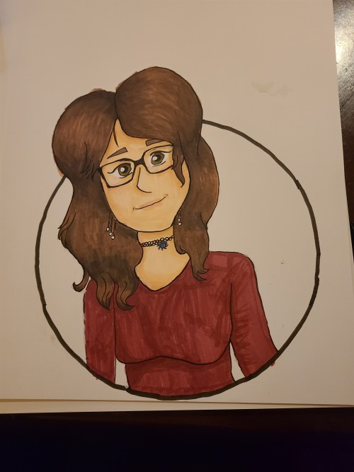 This Is A Drawing I Did Of My Bestie (she Doesn't Have Tumblr) In Late May. It Was Intended To Look Like