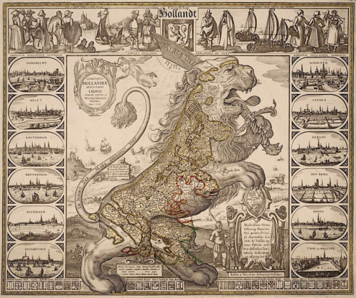 urbangeographies: LEO BELGICUS:  Symbolic mapping of Dutch identity In the late 16th Century, t