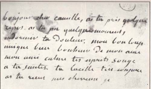 centaurettedefeu:bunniesandbeheadings:Letter from Lucile Demoulins to her imprisoned husband, Camill