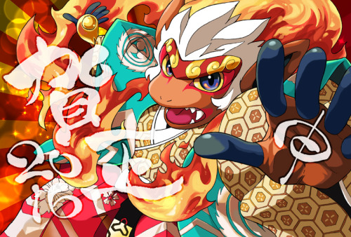 hijirinoyuta:2016年賀イラスト
