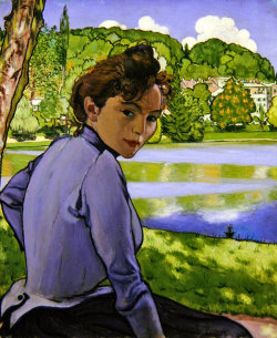 500-daysofart:  Louis Anquetin. “Femme au Bord de l’Eau”. 1889.   