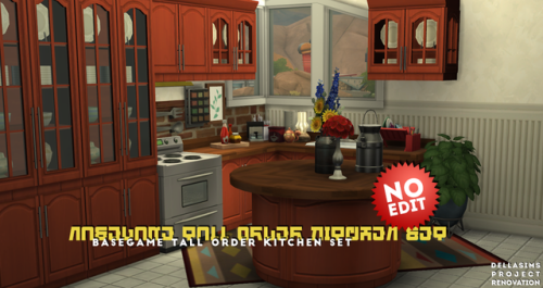 BASEGAME Tall Order Kitchen SetBasegame20 EA colorButcher Block countertop in medium brownNot perfec