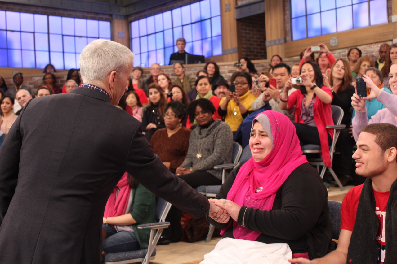 taweeelashawq:  anderson:  After today’s show, a young audience member gets emotional