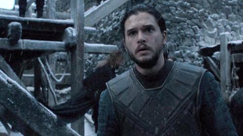 theirwinterfell: Jon looking at Sansa: Season 6 - Season 8 