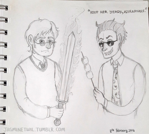 jasminetwil: “What’s the point of having a flaming sword if you don’t at least &nb