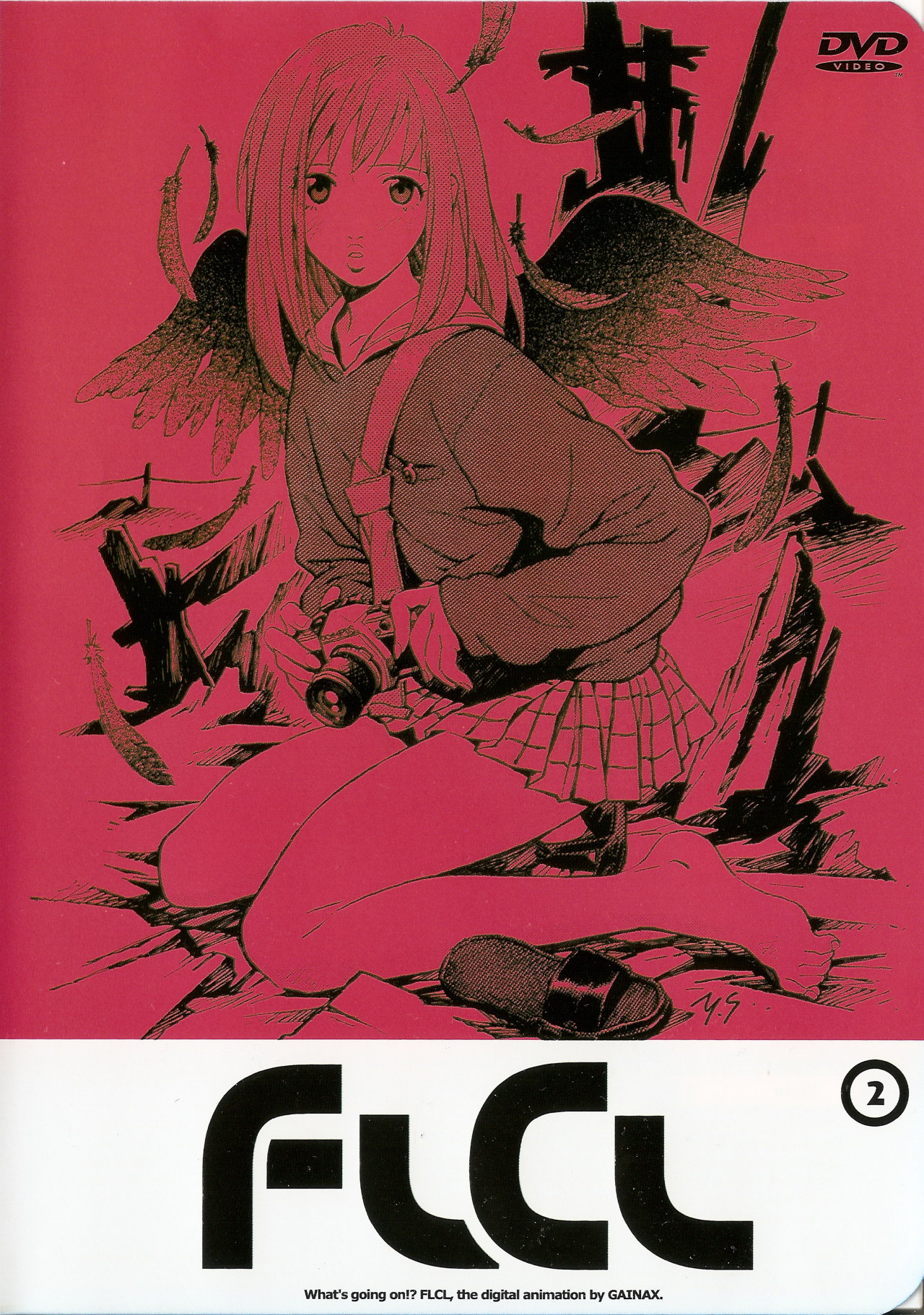 2700lagostas:FLCL DVD covers illustrated by Yoshiyuki Sadamoto