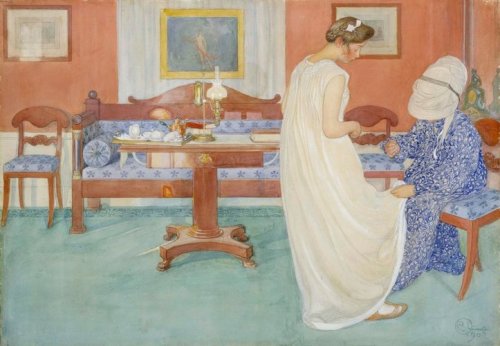 The Bridesmaid, Carl Larsson, 1908, Finnish National Galleryhttp://kokoelmat.fng.fi/app?si=A+II+999