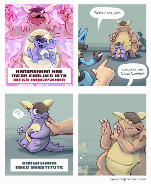 rarecandytreatment:  I’m very thankful for Mega evolutions, otherwise this strip would be much more repulsive. 