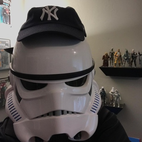 Who’s ready? #MLB #OpeningDay #GoYankees #EvilEmpire #StarWars #Stormtrooper #TheYearofPrincessLeiah