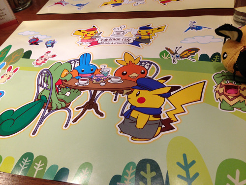 zombiemiki:Went to the limited Pokemon Cafe! Ate food! Had fun!