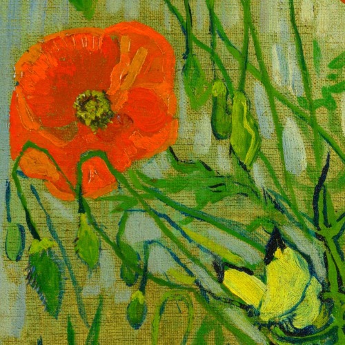 overdose-art:Art History Meme : [2/6] Themes in Van Gogh’s work Still Life, FlowersIrises (1889)Bask