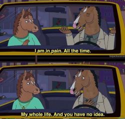 gentlemangeek:Wanted to make a post of the bojack quotes that hurt me the most