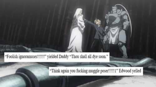 incorrectfmadialogue:FMA X My Immortal Part 1