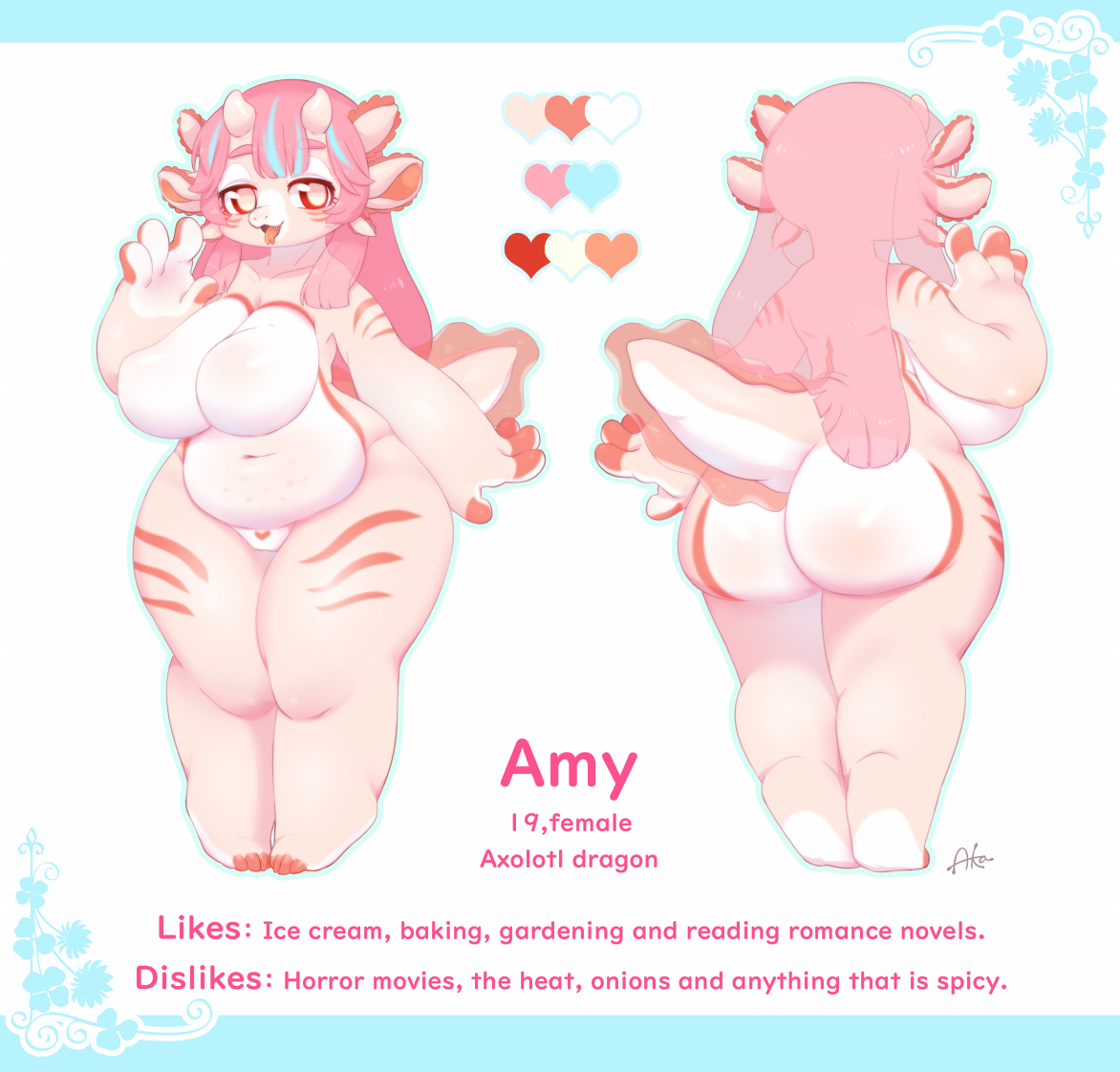 missaka:Amy Reference Sheet &amp; IconArt &amp; Design  missakaCharacter