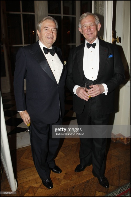 0lderisbetter: Xavier Guerant Hermes and Vicomte De Rohan at The Traditional Christmas Dinner Held A