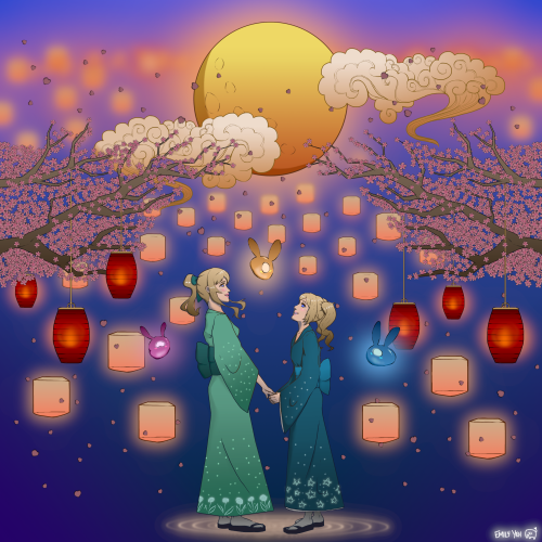 Jean and Barbara! This is a submission I made to the Genshin Impact "A Sea of Lights" art 