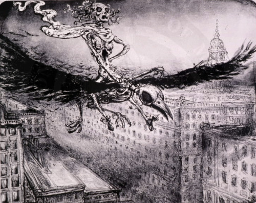 red-lipstick:  Paul Weber - (German, 1893 -1980) Die Seuche (Epidemic)     