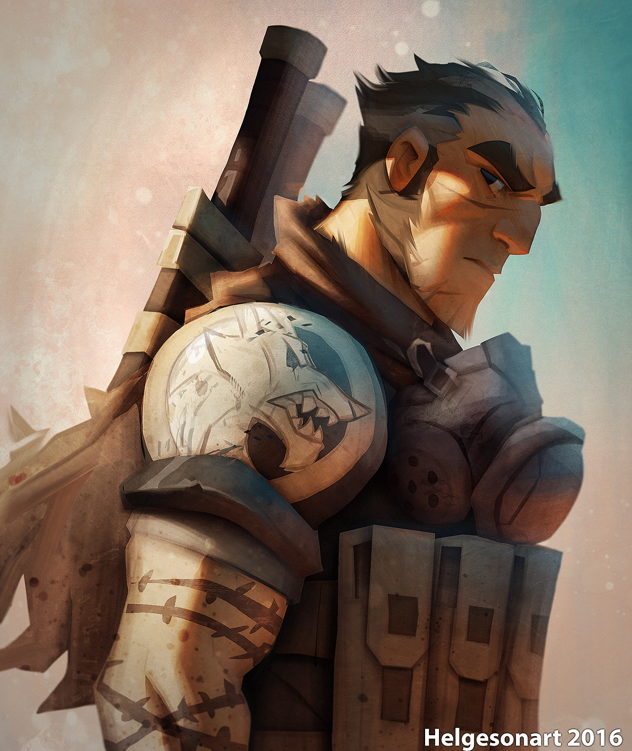 cyberclays:   Post Apocalyptic Survivor Portrait   - by  Johannes Helgeson  